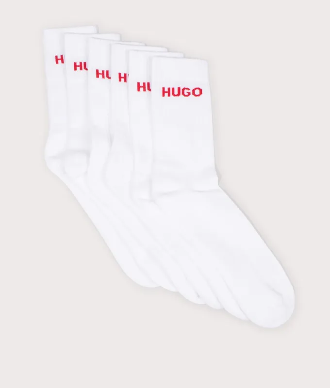 Six Pack of Quarter Length Rib Logo CC Socks sold by EQVVS