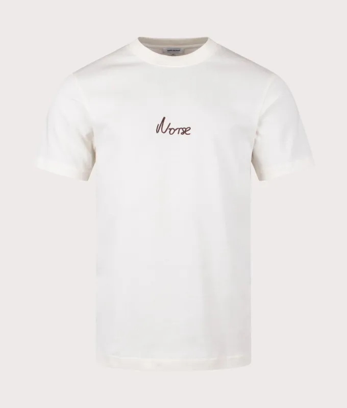 Johannes Organic Chain Stitch Logo T-Shirt sold by EQVVS