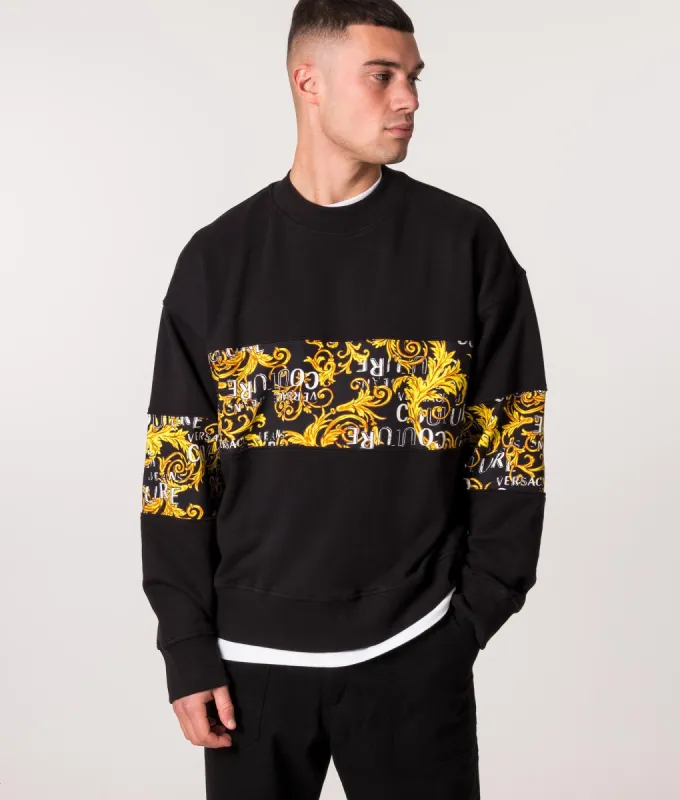 Oversized Couture Logo Baroque Sweatshirt sold by EQVVS