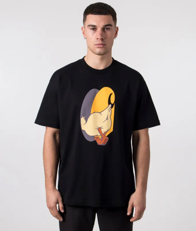 Relaxed Fit Deadkebab Knock Knock T-Shirt sold by EQVVS