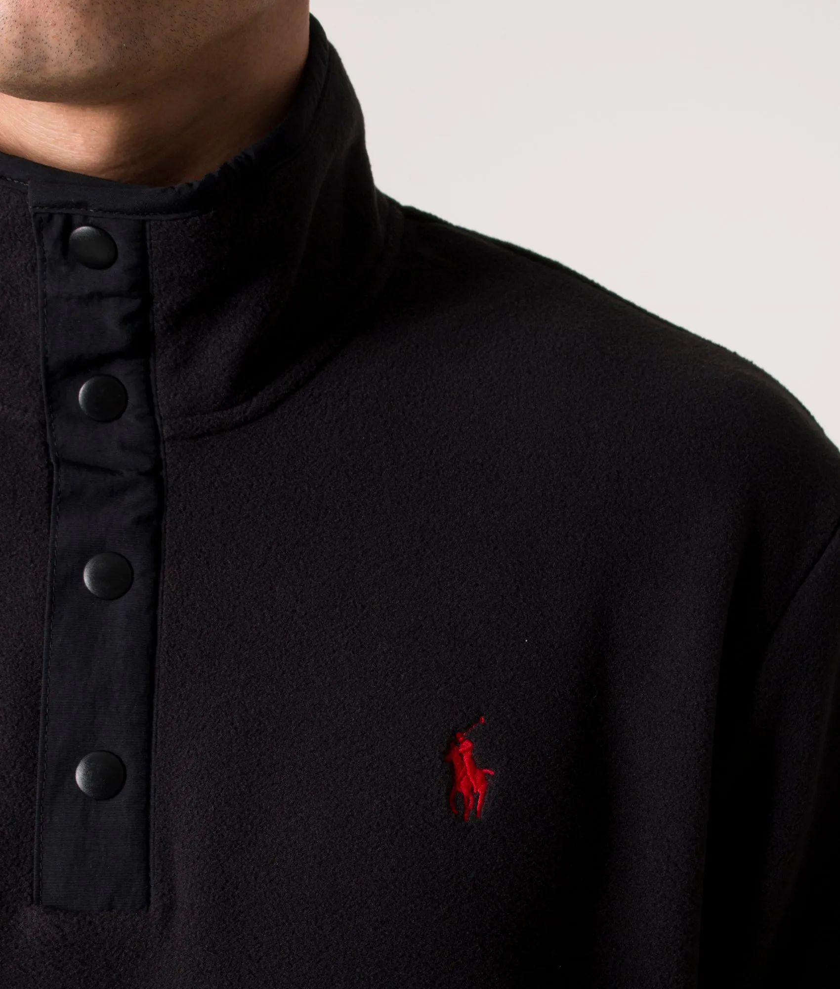 Relaxed Fit Funnel Neck Fleece Sweatshirt sold by EQVVS product image thumbnail 2