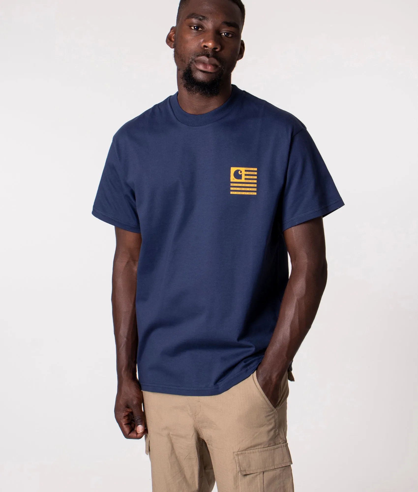 Relaxed Fit Label State Flag T-Shirt sold by EQVVS product image thumbnail 2