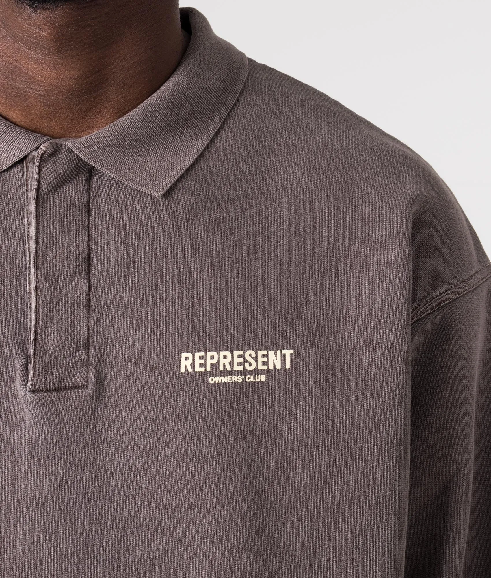 Represent Owners Club Polo Collar Sweatshirt sold by EQVVS product image thumbnail 3