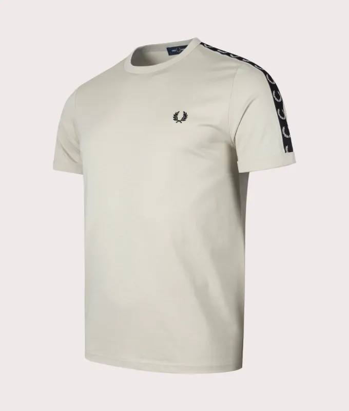 Contrast Tape Ringer T-Shirt made by Fred Perry