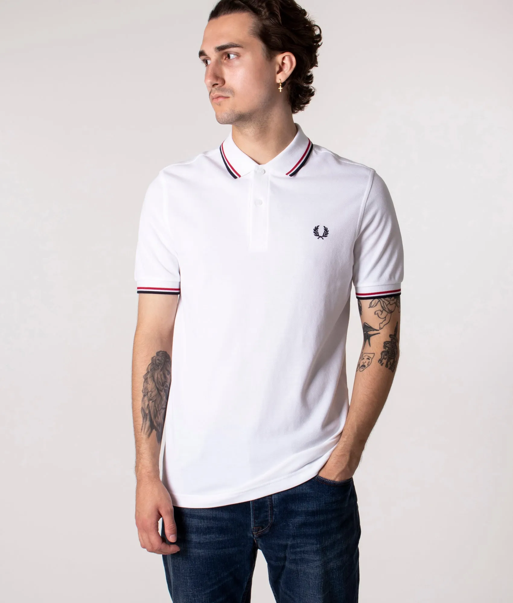 Twin Tipped Fred Perry Polo Shirt sold by EQVVS product image thumbnail 2