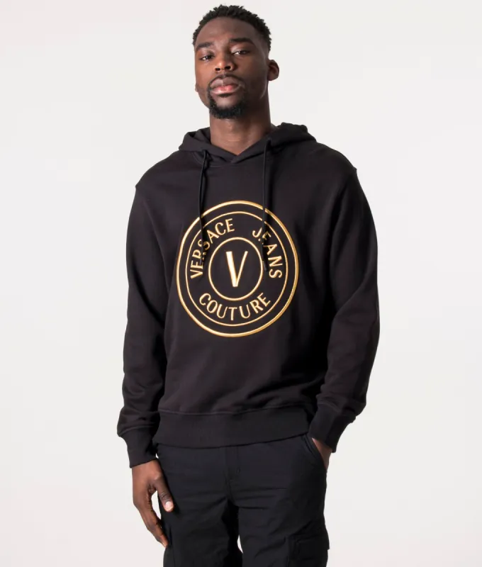 3D Embroidered V Emblem Logo Hoodie made by EQVVS