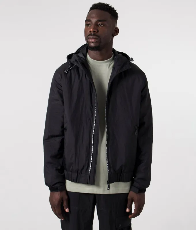 Logo Placket Crinkle Nylon Jacket sold by EQVVS