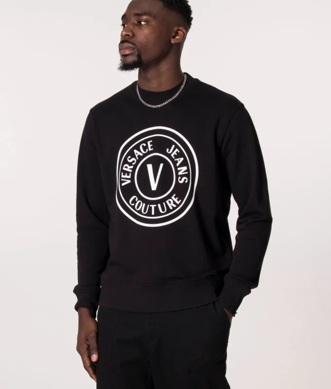 Large Rubber V Emblem Sweatshirt made by EQVVS