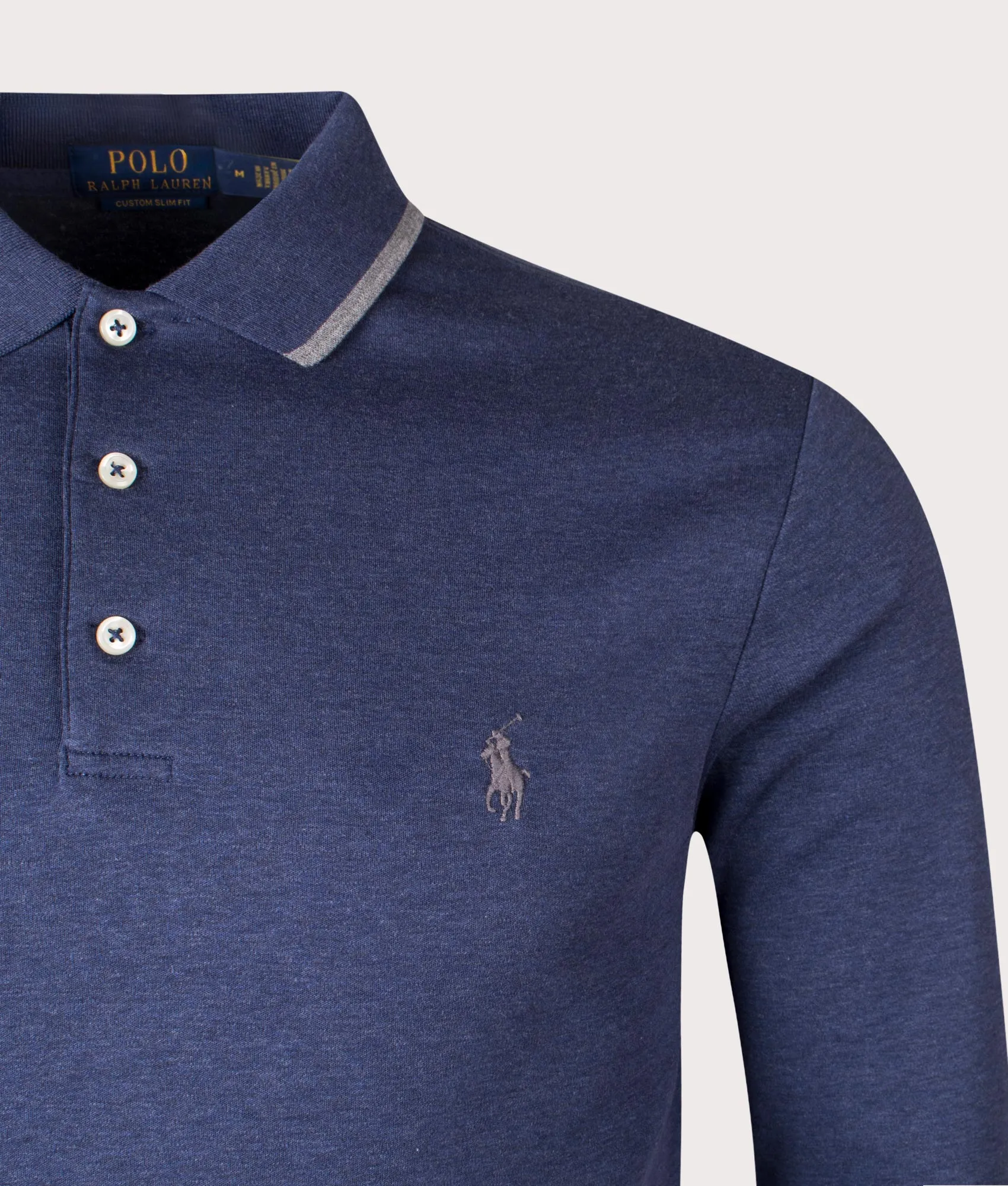 Custom Slim Fit Soft Cotton Polo Shirt sold by EQVVS product image thumbnail 2