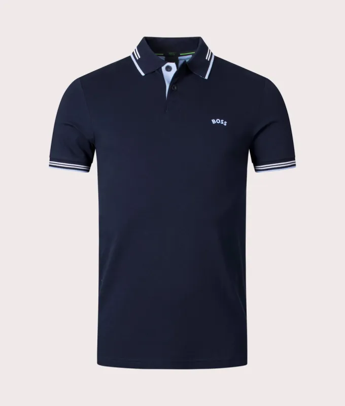 Slim Fit Paul Curved Logo Polo Shirt sold by EQVVS