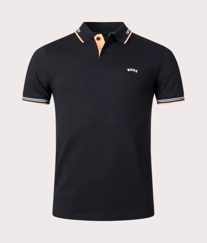 Slim Fit Paul Curved Logo Polo Shirt sold by EQVVS