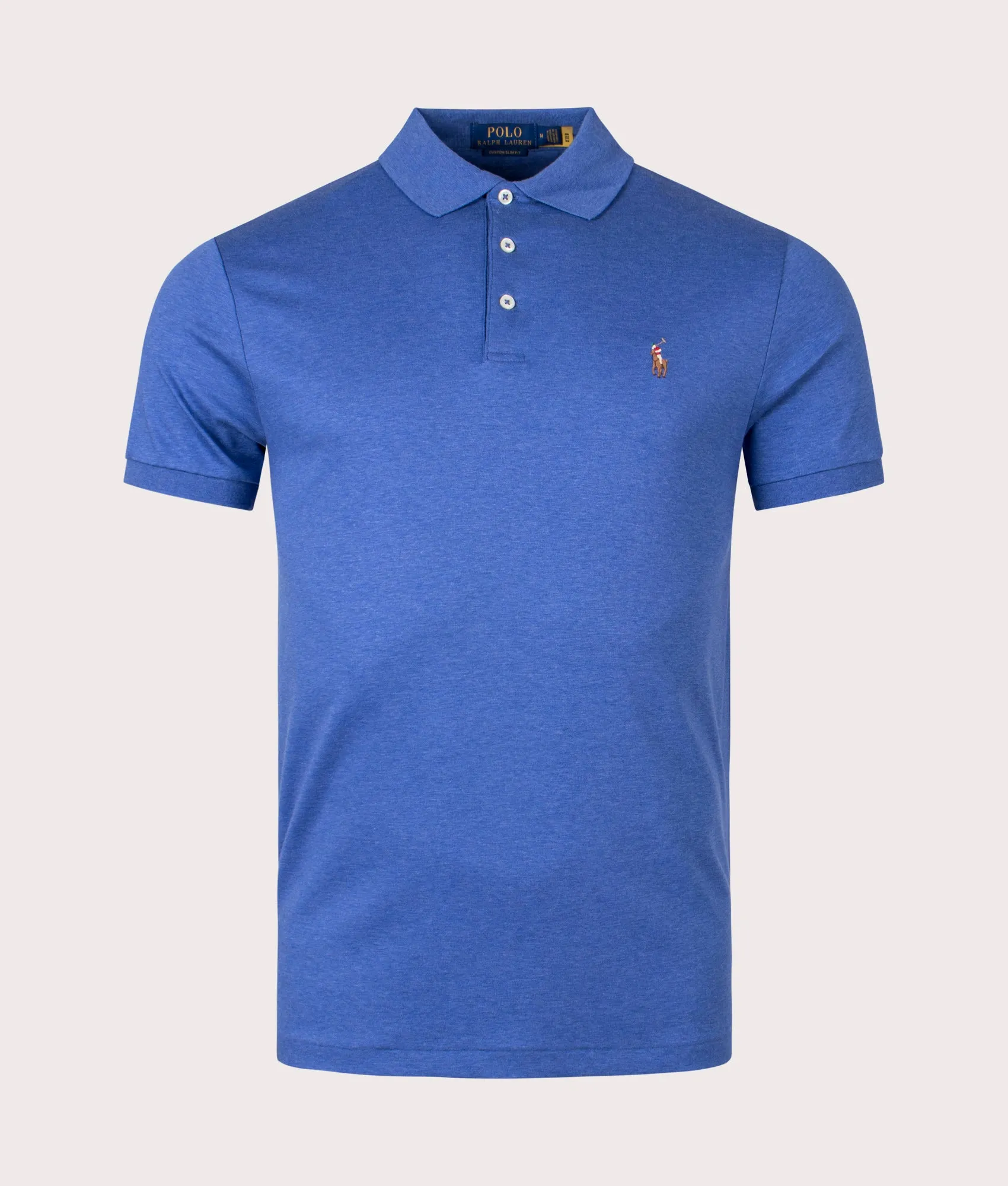 Custom Slim Fit Interlock Polo Shirt sold by EQVVS