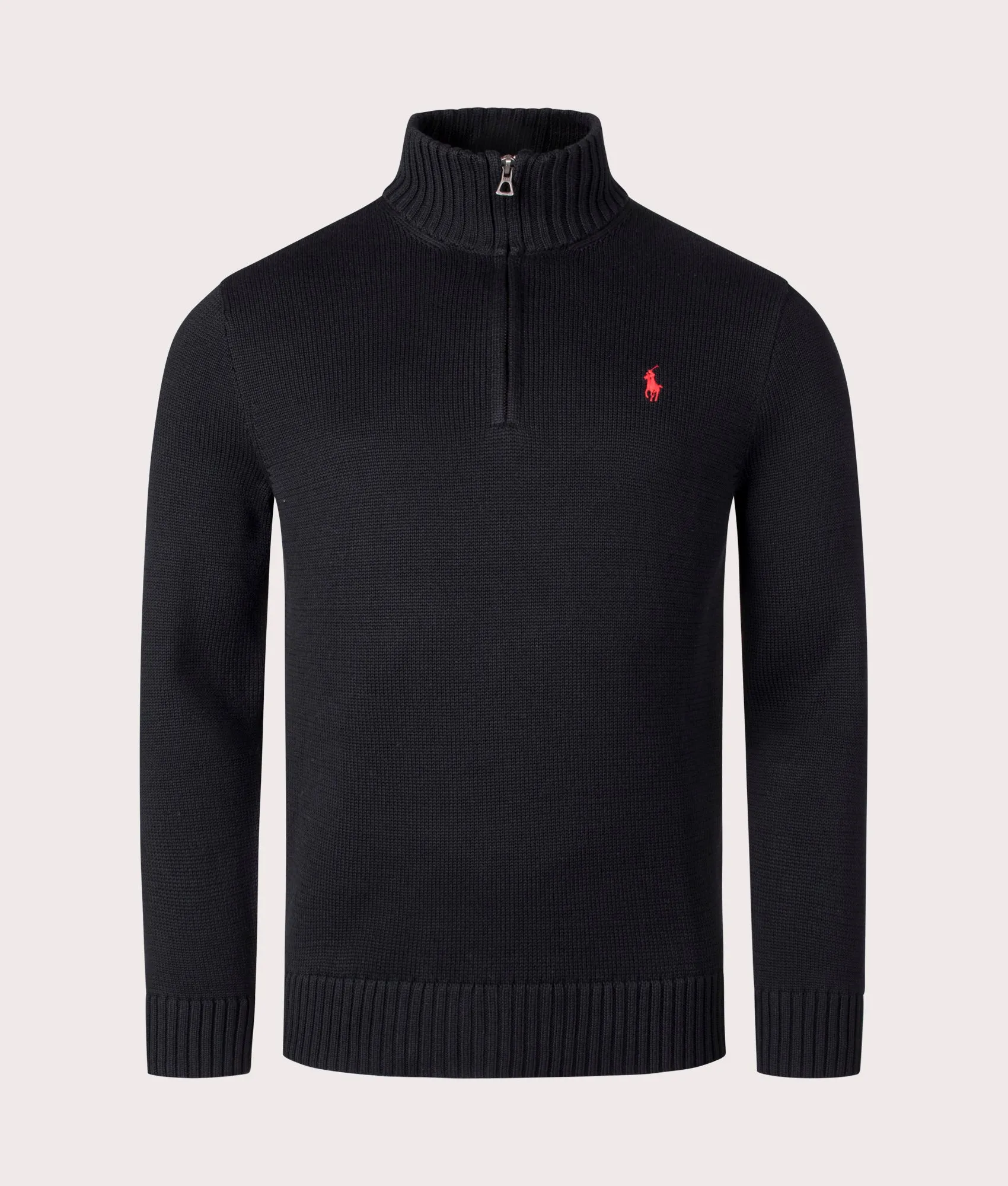 Mesh-Knit Cotton Quarter Zip Pullover sold by EQVVS