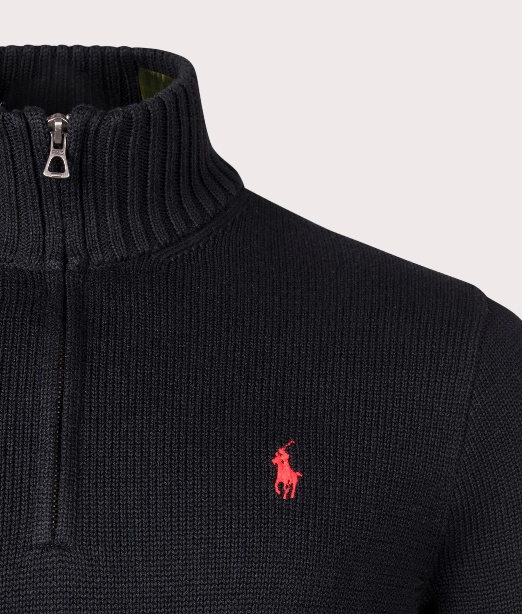 Mesh-Knit Cotton Quarter Zip Pullover sold by EQVVS product image thumbnail 2