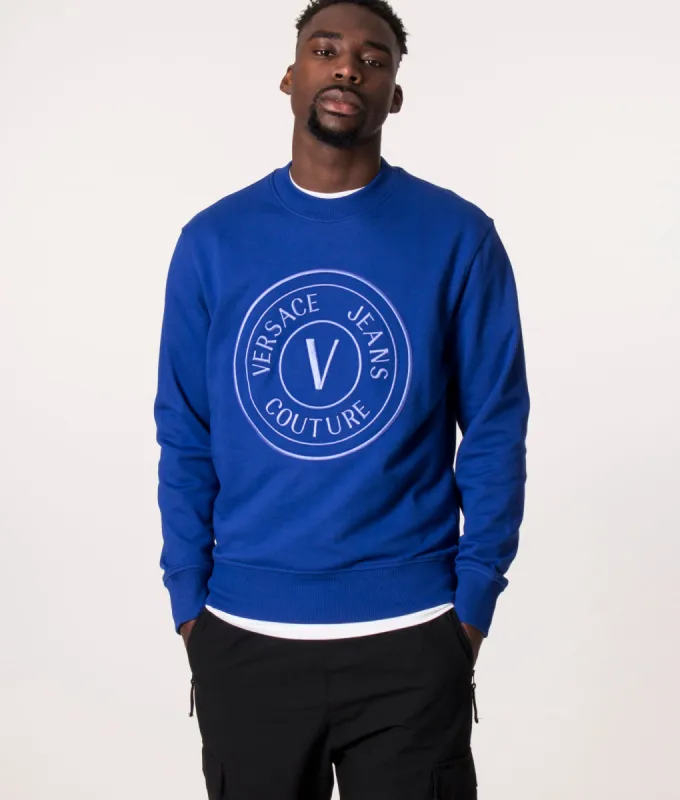 Embroidered 3D V Emblem Logo Sweatshirt made by EQVVS