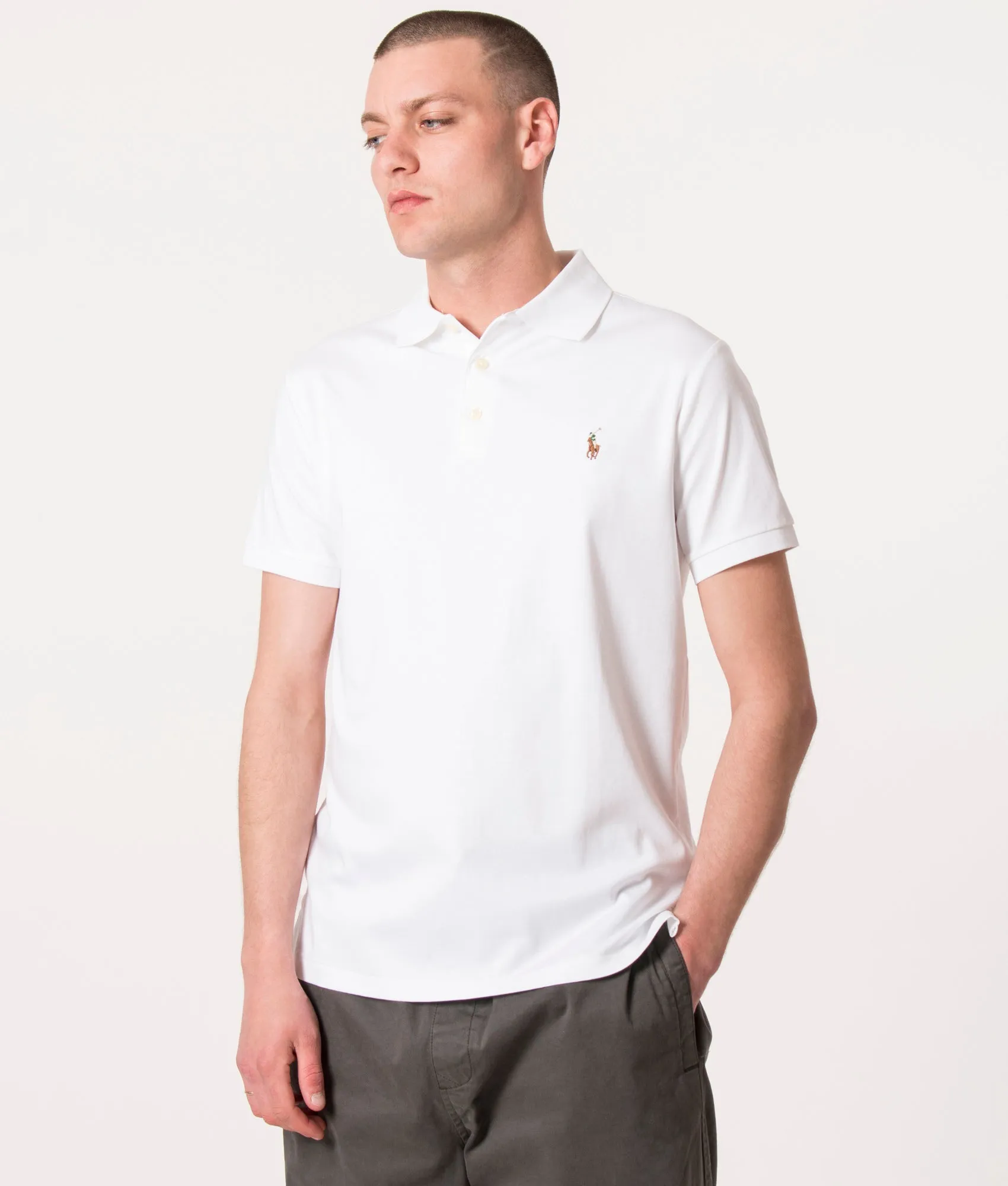 Custom Slim Fit Interlock Polo Shirt sold by EQVVS