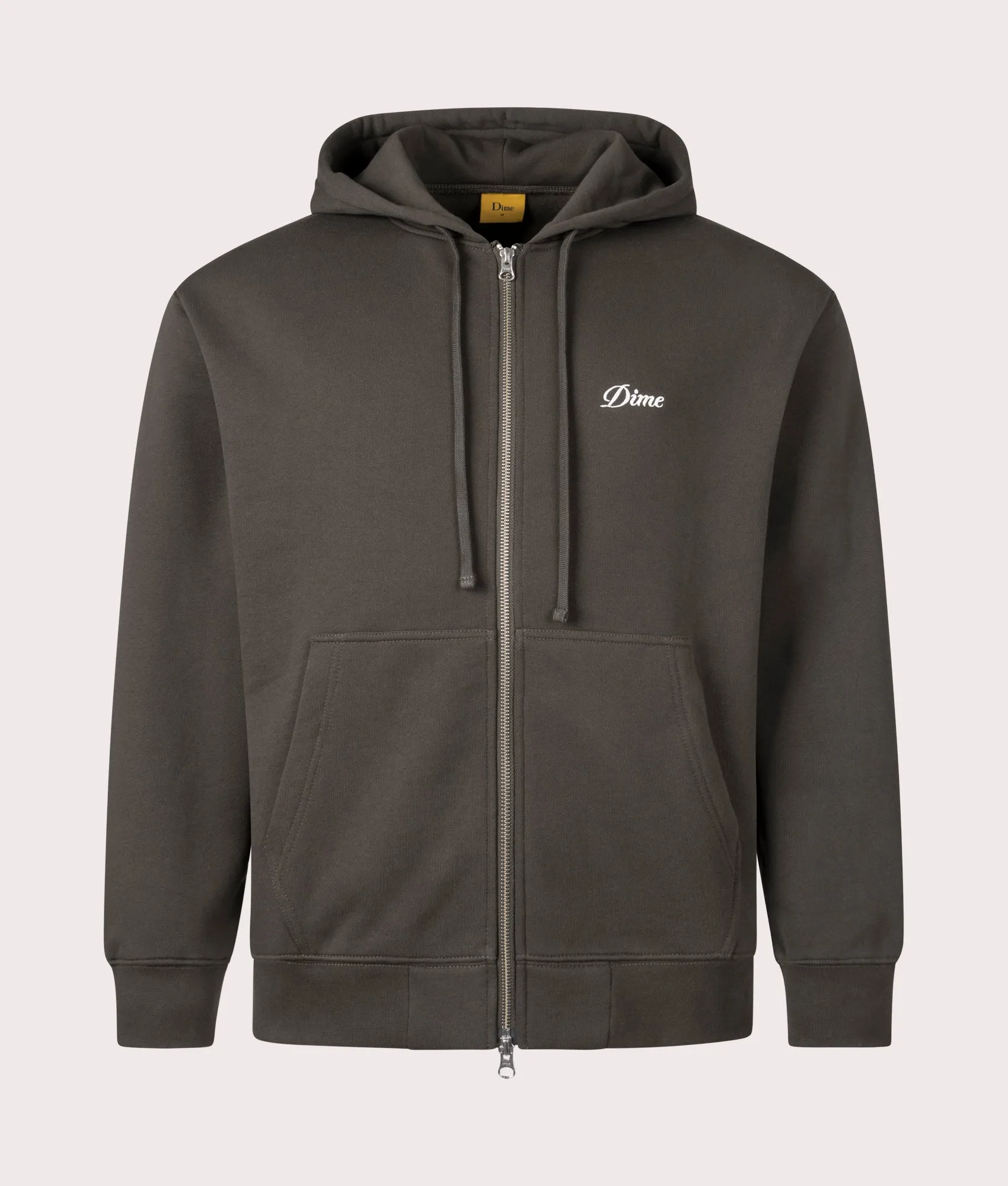 Cursive Small Logo Zip Through Hoodie sold by EQVVS