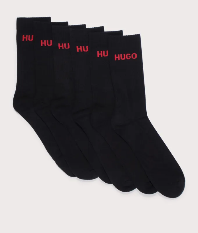 6 Pack Rib Logo Socks sold by EQVVS
