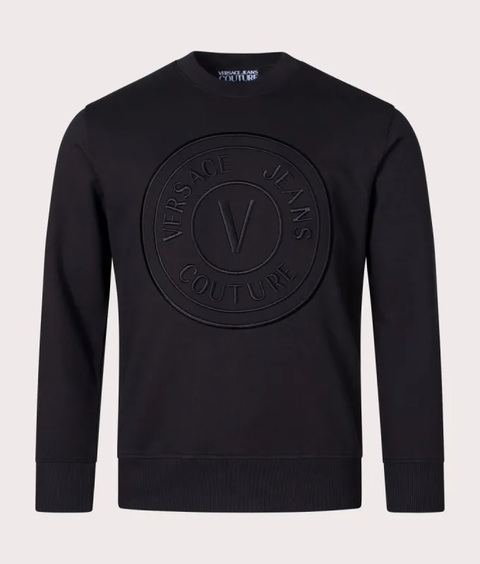 3D Embroidered V Emblem Sweatshirt made by EQVVS