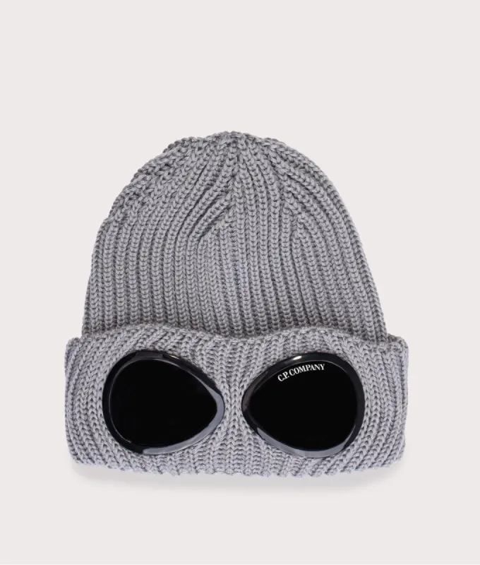 Extra Fine Merino Wool Goggle Lens Beanie made by C.P. Company
