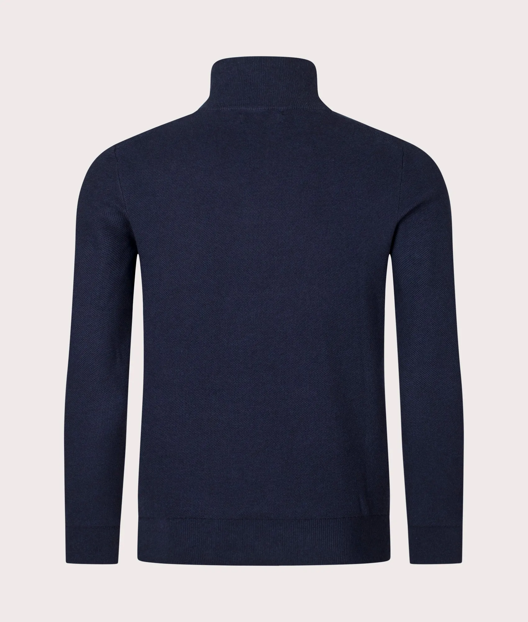Quarter Zip Contrast Logo Knit sold by EQVVS product image thumbnail 3