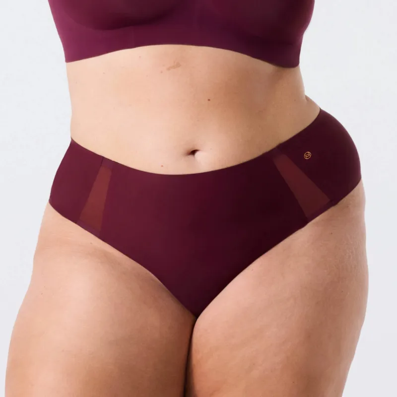 High-Waisted Thong — Mesh sold by Evelyn & Bobbie
