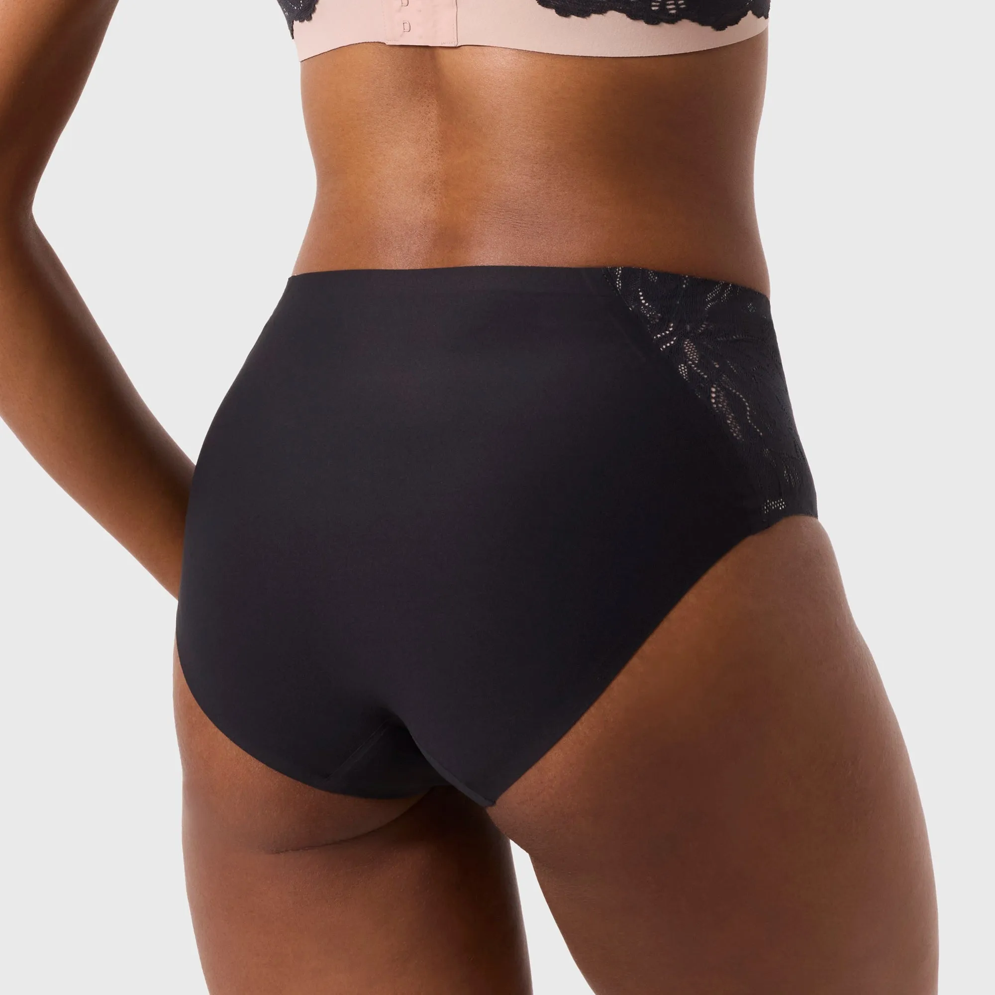 Smooth Lace High-waisted retro bikini sold by Evelyn & Bobbie product image thumbnail 2
