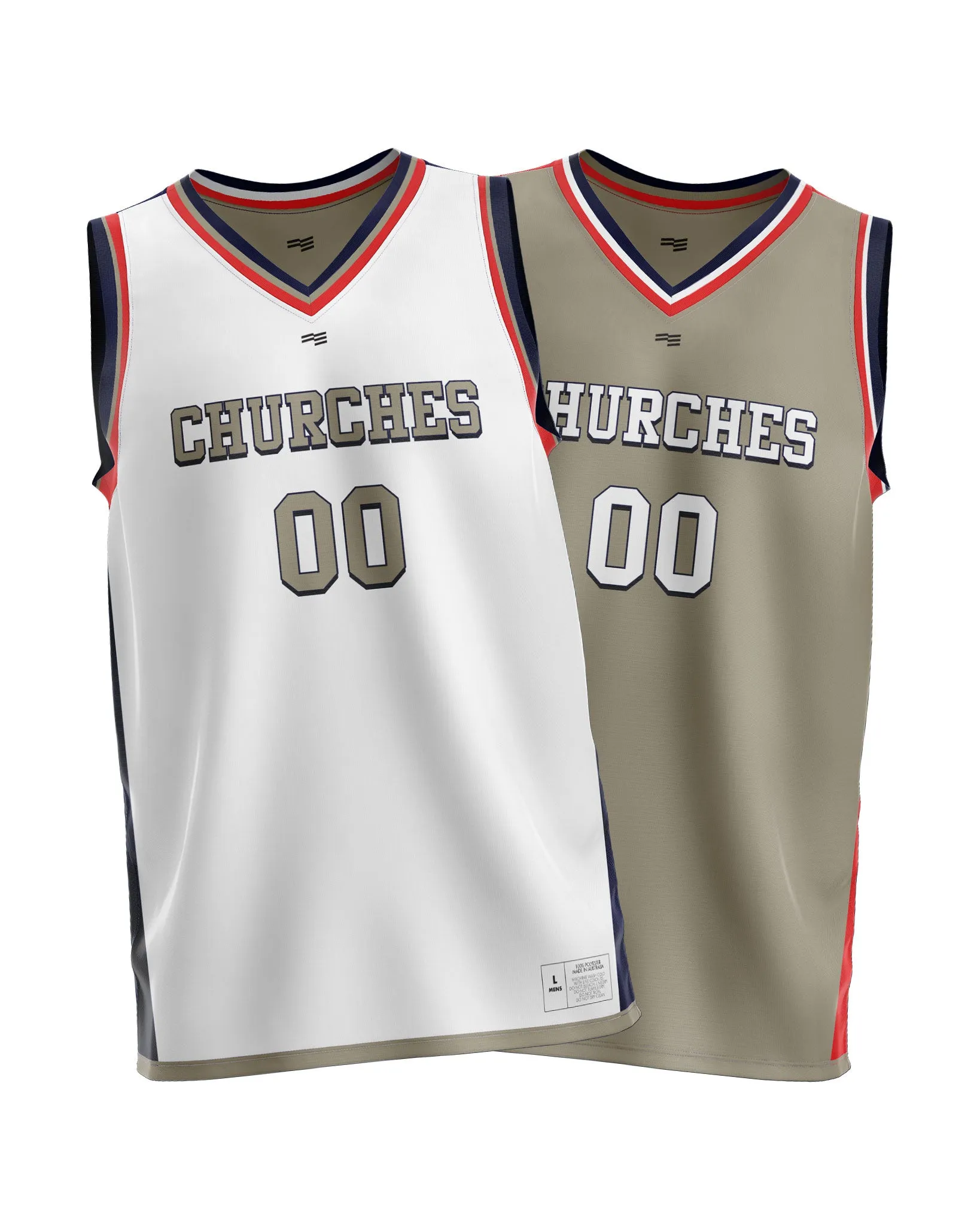 Churches Reversible Jersey - Mens sold by FE Custom