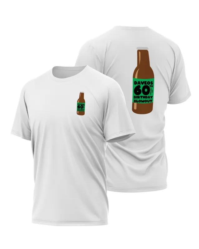 Custom Lifestyle T-Shirt White - Mens (Front & Back) sold by FE Custom