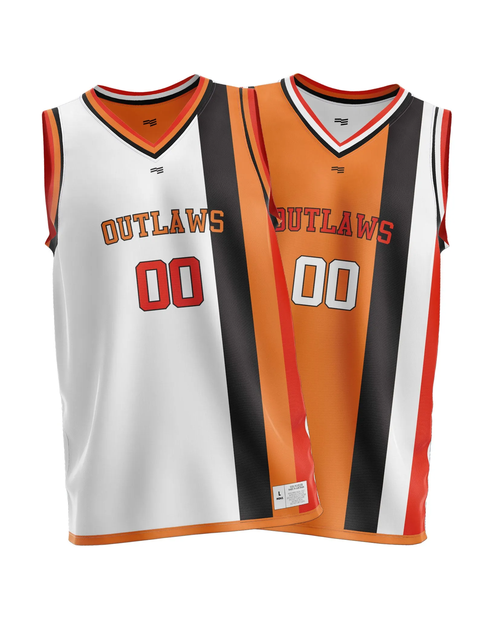 Outlaws Reversible Jersey - Mens sold by FE Custom