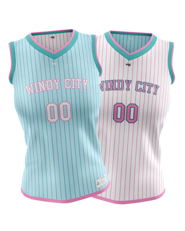 Windy City Reversible Jersey - Womens sold by FE Custom