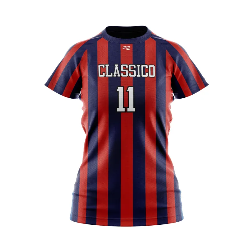Custom Classico Raglan Soccer Jersey - Womens sold by FE Custom