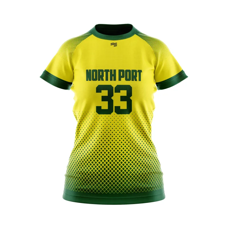 North Port Raglan Soccer Jersey - Womens sold by FE Custom
