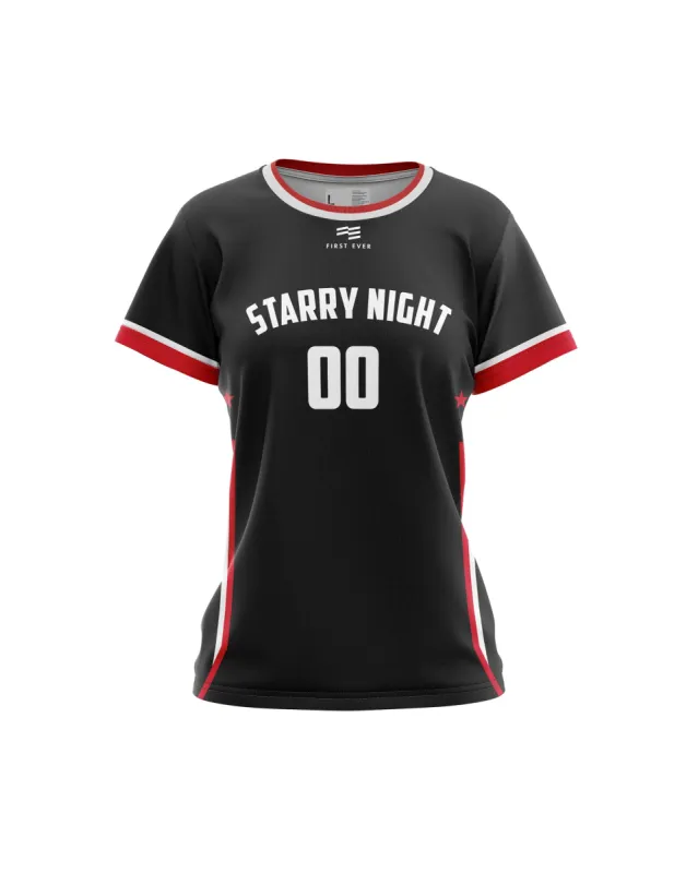 Starry Night Basketball Shooting Shirt - Womens sold by FE Custom