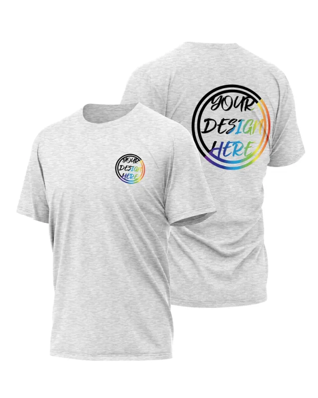 Custom Lifestyle T-Shirt Grey - Mens (Front & Back) made by FE Custom