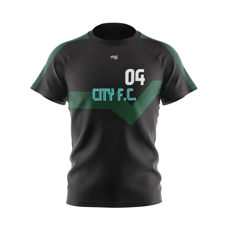 Custom City FC Raglan Soccer Jersey - Youth sold by FE Custom