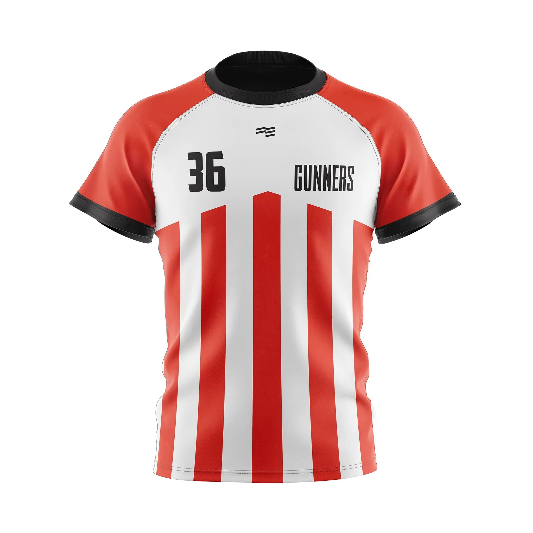 Custom Gunners Raglan Soccer Jersey - Mens sold by FE Custom