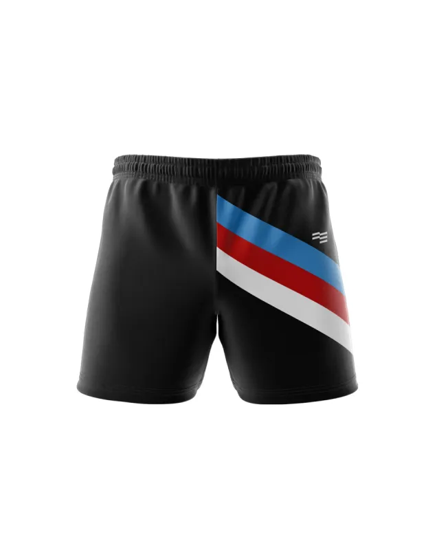 Commodores Rugby Shorts - Mens sold by FE Custom