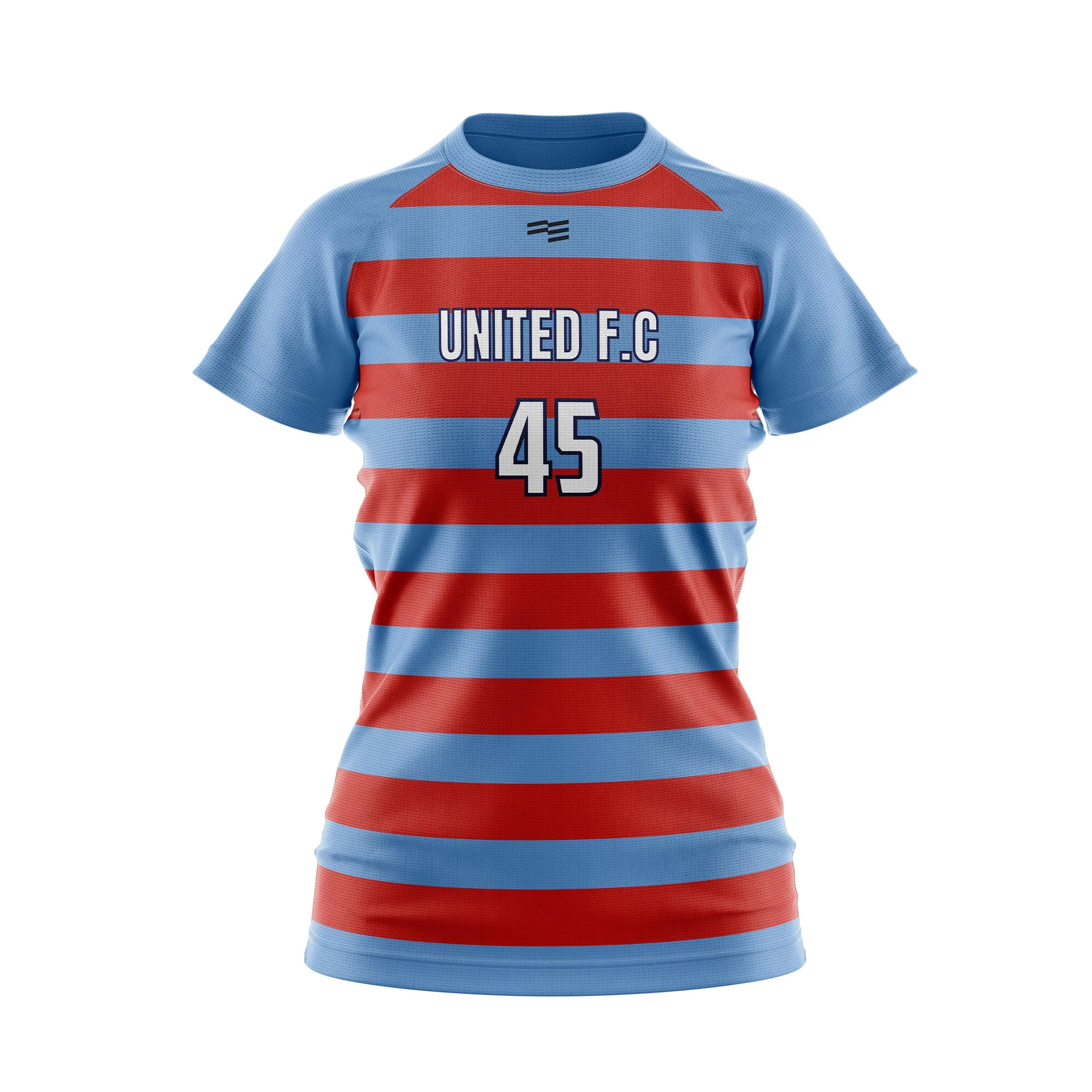 United FC Raglan Soccer Jersey - Womens sold by FE Custom