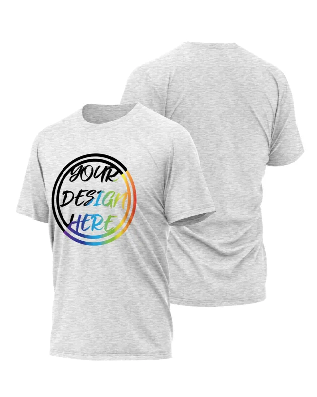 Custom Lifestyle T-Shirt Grey - Mens (Front Only) sold by FE Custom