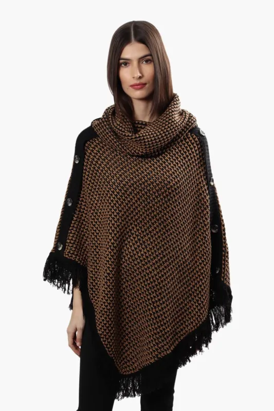 International INC Company Cowl Neck Poncho - Brown sold by Fairweather