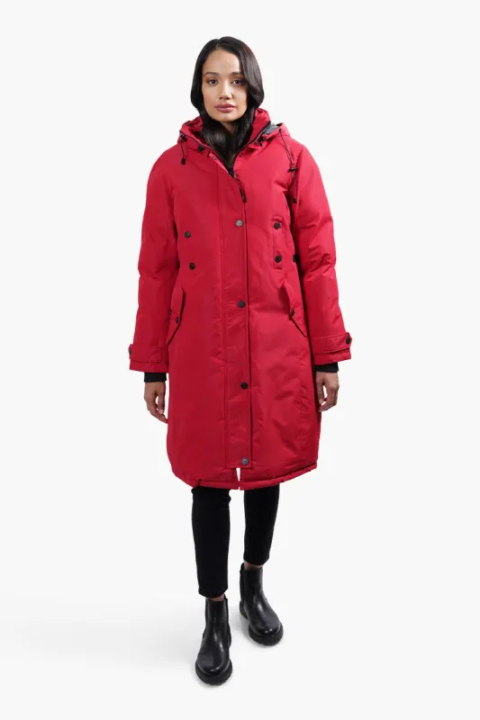 Canada Weather Gear Four Pocket Parka Jacket - Red sold by Fairweather
