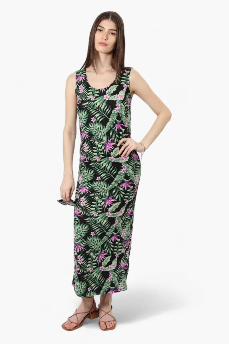 International INC Company Floral Cross Back Maxi Dress - Black sold by Fairweather product image thumbnail 2
