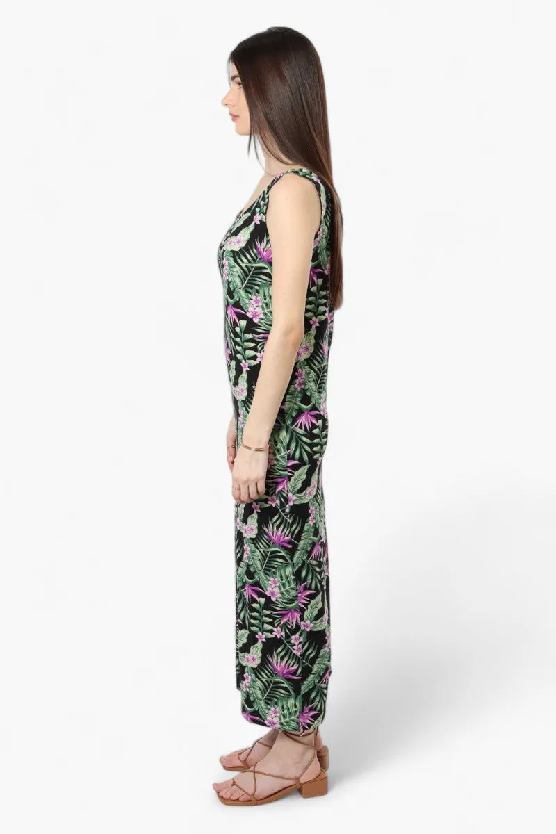International INC Company Floral Cross Back Maxi Dress - Black sold by Fairweather product image thumbnail 3
