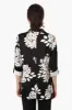 Limite Floral Roll Up Sleeve Open Blazer - Black sold by Fairweather