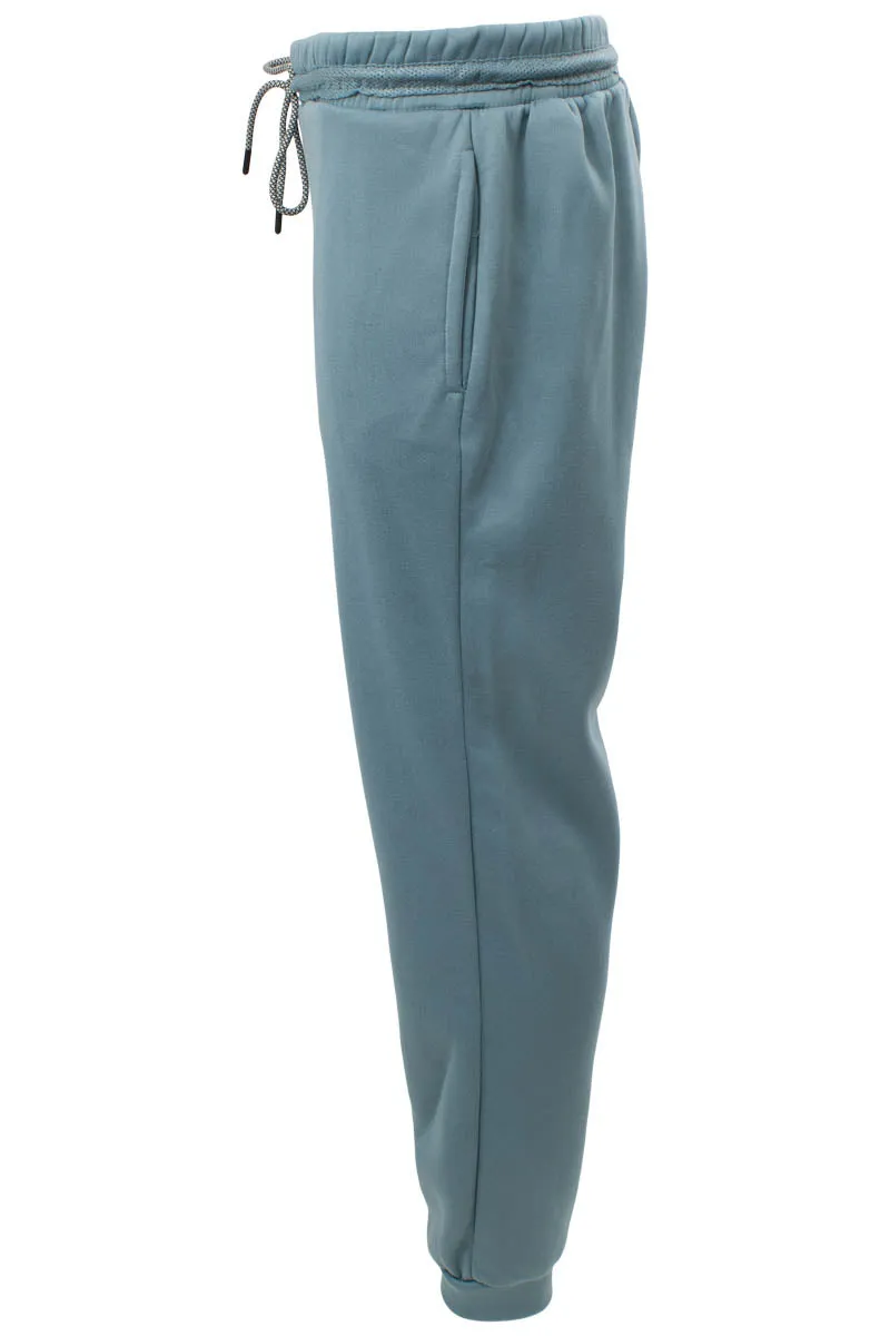 Super Triple Goose Solid Tie Waist Jogger Sweatpants - Teal sold by Fairweather product image thumbnail 2