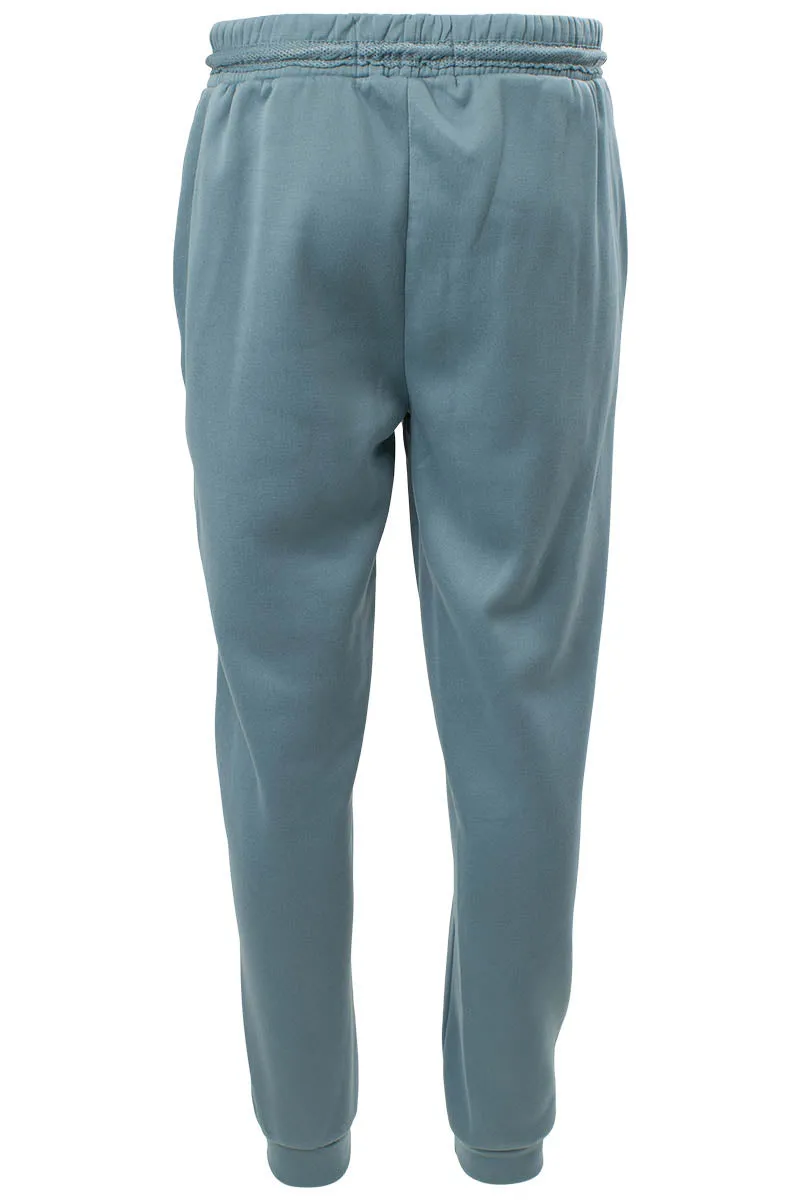Super Triple Goose Solid Tie Waist Jogger Sweatpants - Teal sold by Fairweather product image thumbnail 3