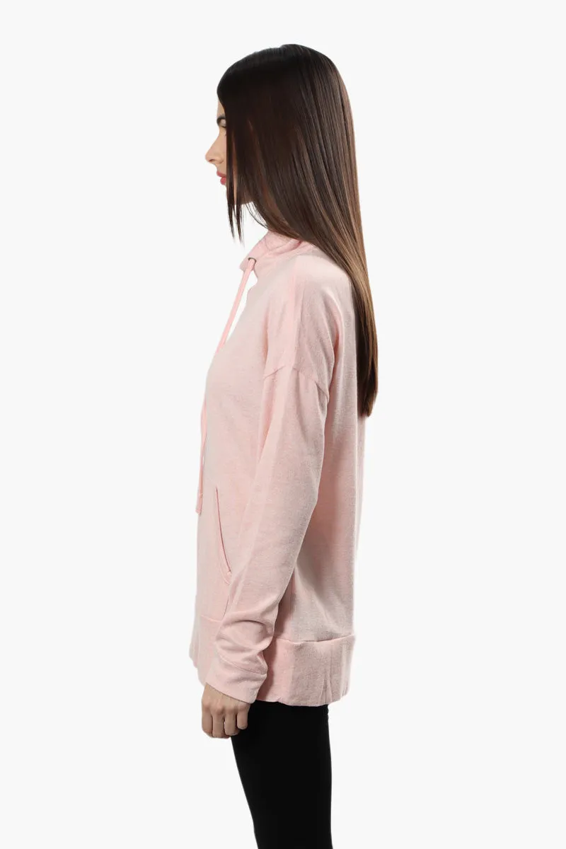 Runaway Bay Cowl Neck Long Sleeve Top - Pink sold by Fairweather product image thumbnail 3