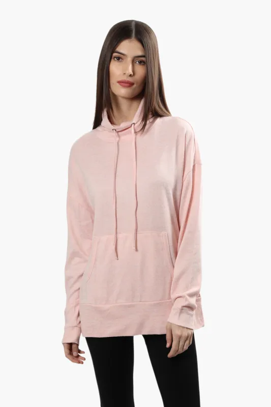 Runaway Bay Cowl Neck Long Sleeve Top - Pink sold by Fairweather