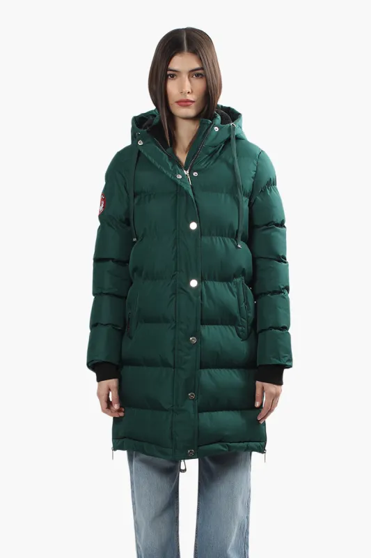 Canada Weather Gear Side Zip Puffer Parka Jacket - Green sold by Fairweather